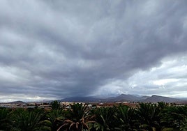 Cielos nubosos este domingo en Gran Canaria.