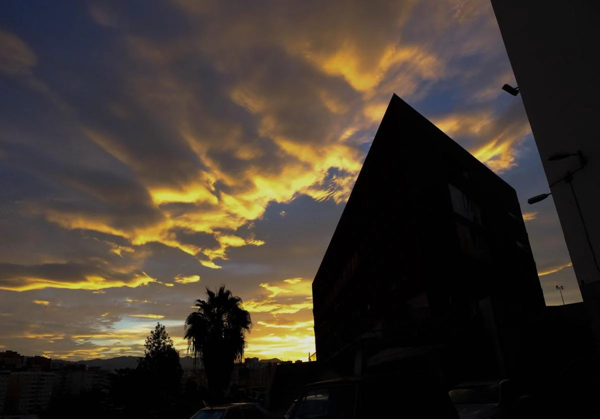 Así lucía el cielo en Gran Canaria este martes.