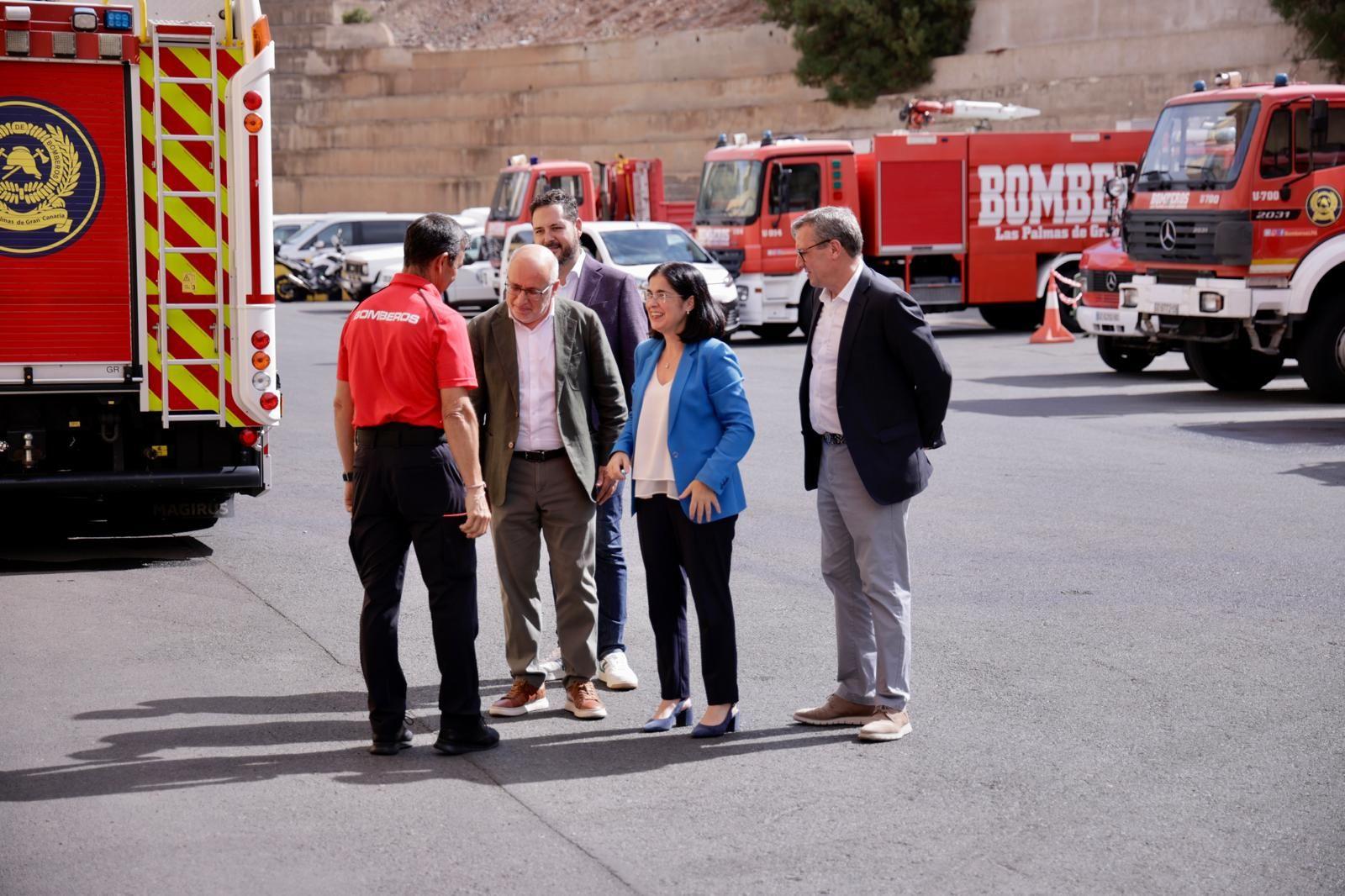 La presentación del proyecto de rehabilitación del parque de bomberos de Miller, en imágenes