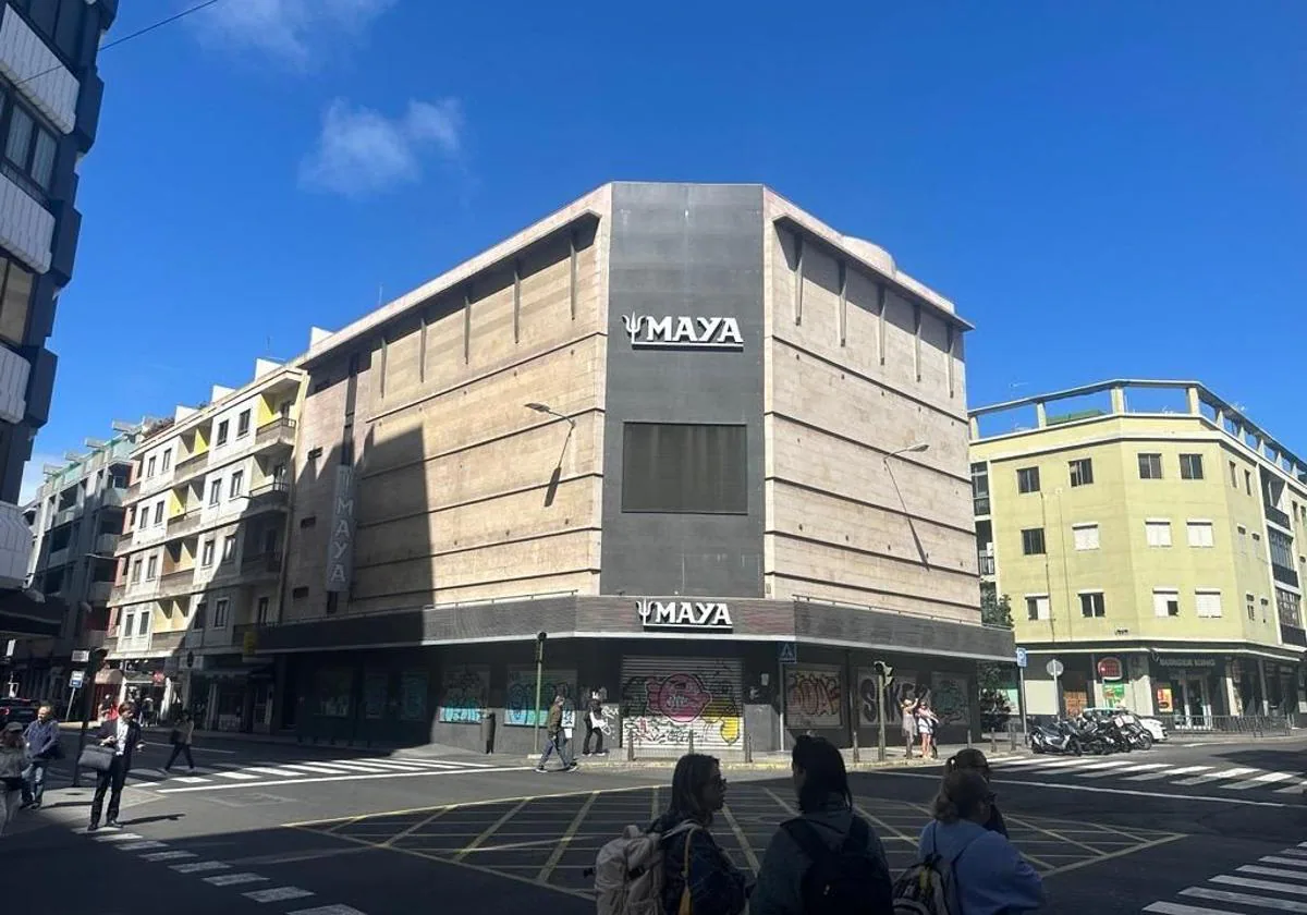 Imagen del emblemático edificio Maya, en la capital grancanaria.