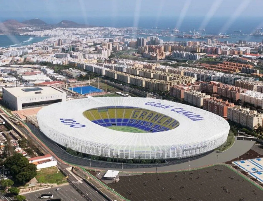 Infografía del Estadio de Gran Canaria.