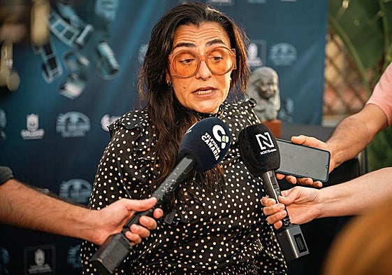 La actriz Candela Peña, este sábado en el FIC Gáldar.