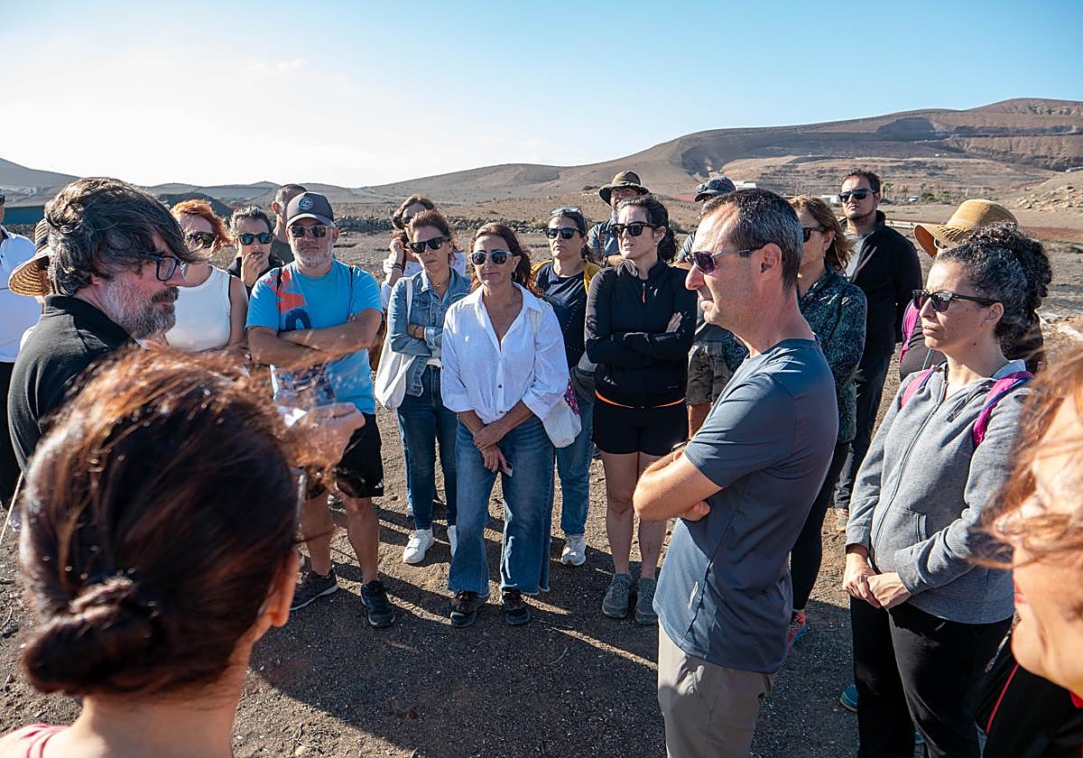 Visita guiada al yacimiento de Zonzamas del pasado fin de semana.