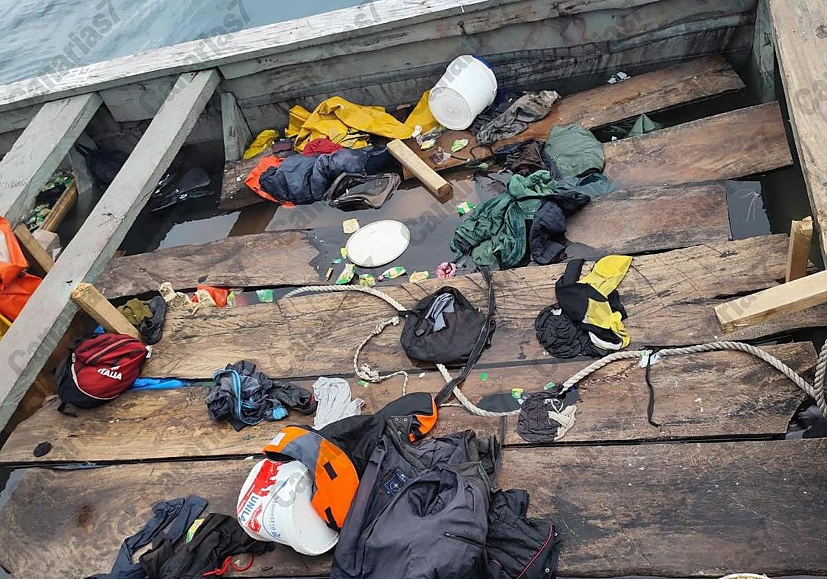 Imagen principal - Imágenes del cayuco.