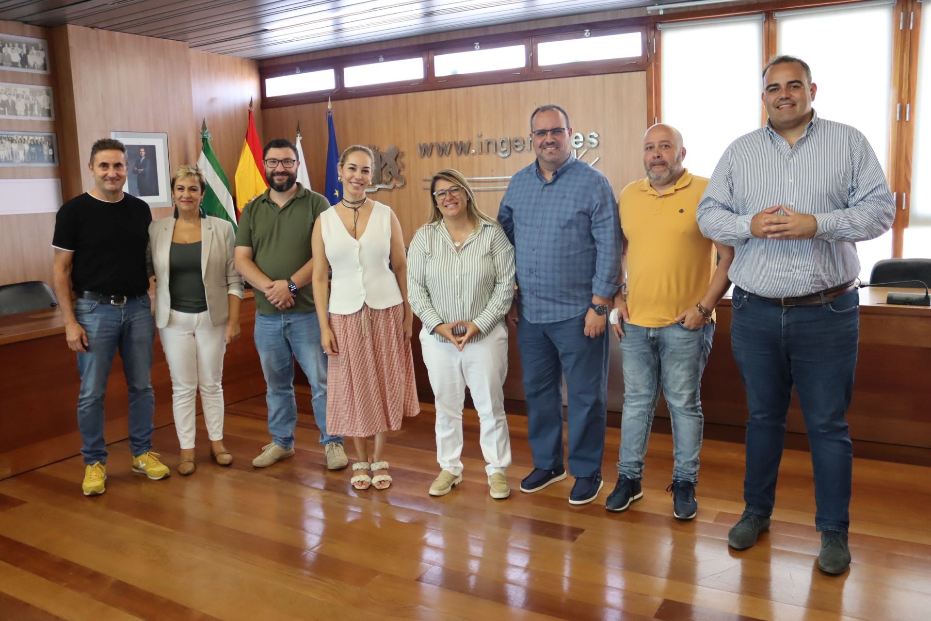 Visita de la consejera Guacimara Medina a Ingenio.