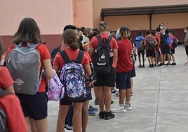 Imagen de archivo de alumnado del Colegio Aguadulce.