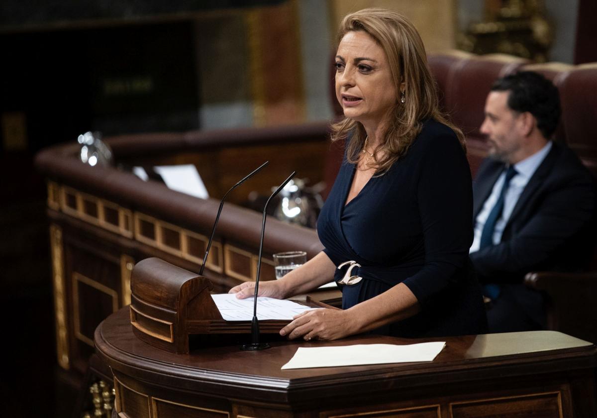 Imagen de archivo de la diputada de CC, Cristina Valido, en el Congreso.