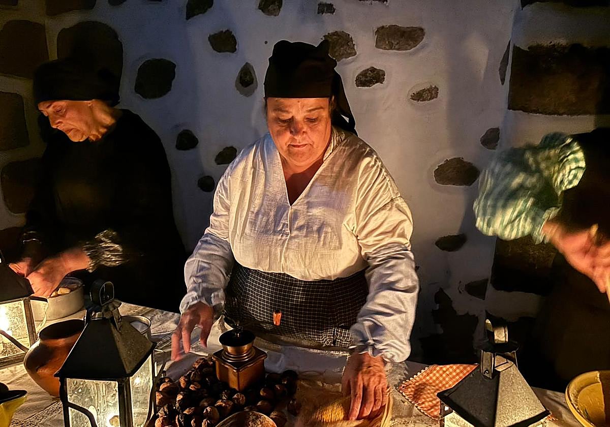 Un momento de la representación teatral.