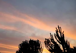 Imagen reciente de un atardecer en Gran Canaria.