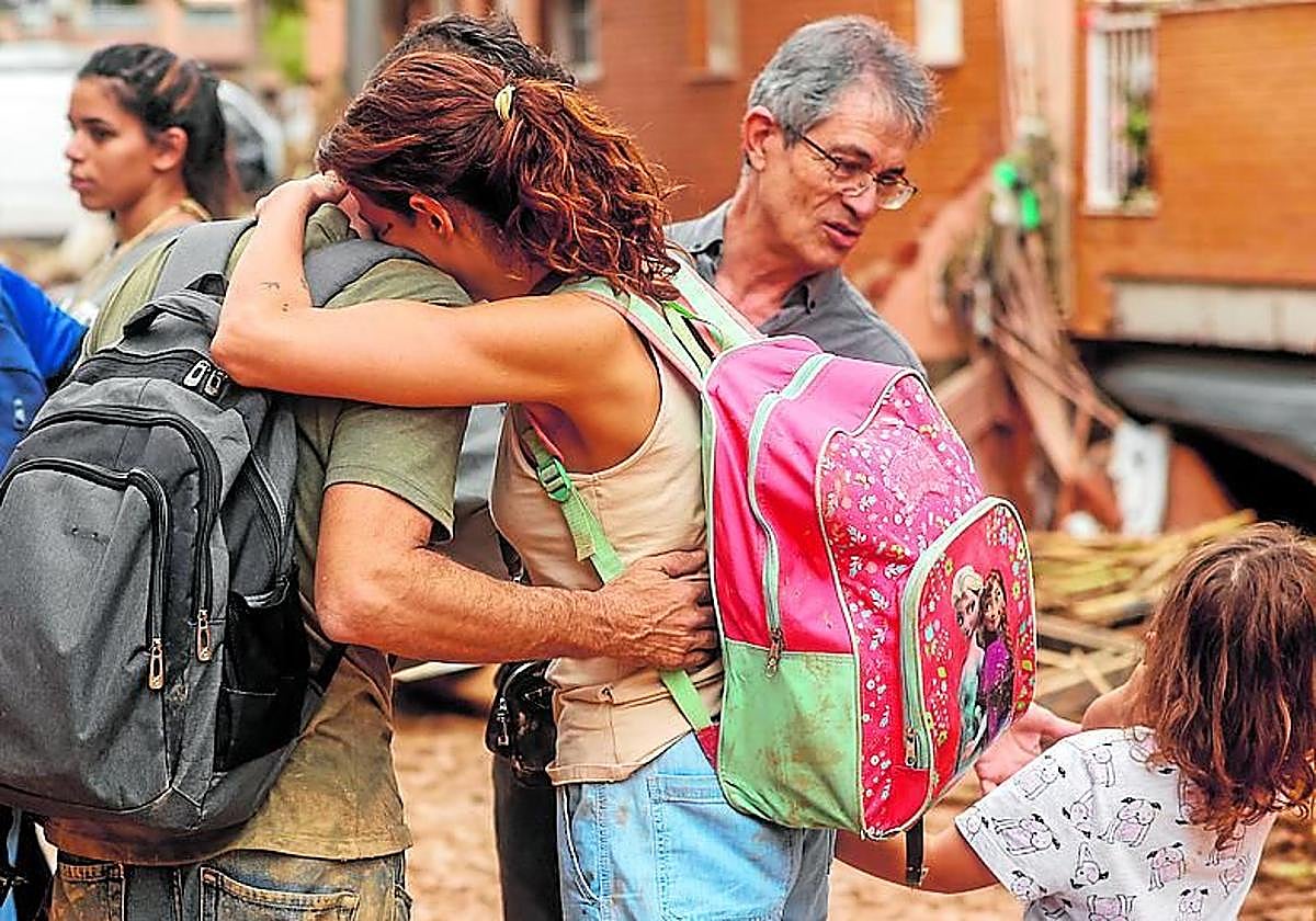Imagen de afectados por la DANA de Valencia.