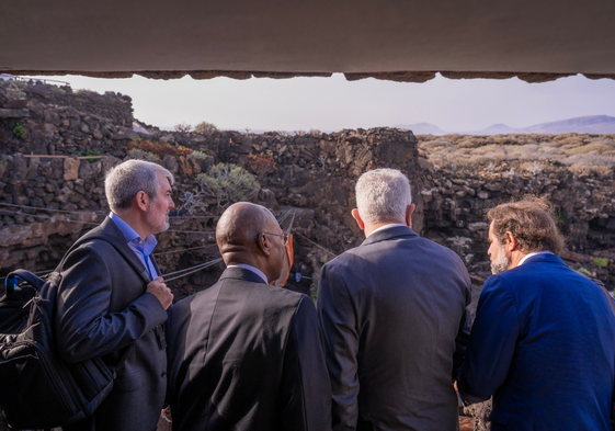 Los cuatro representantes de la Macaronesia se reunieron este jueves en Lanzarote.