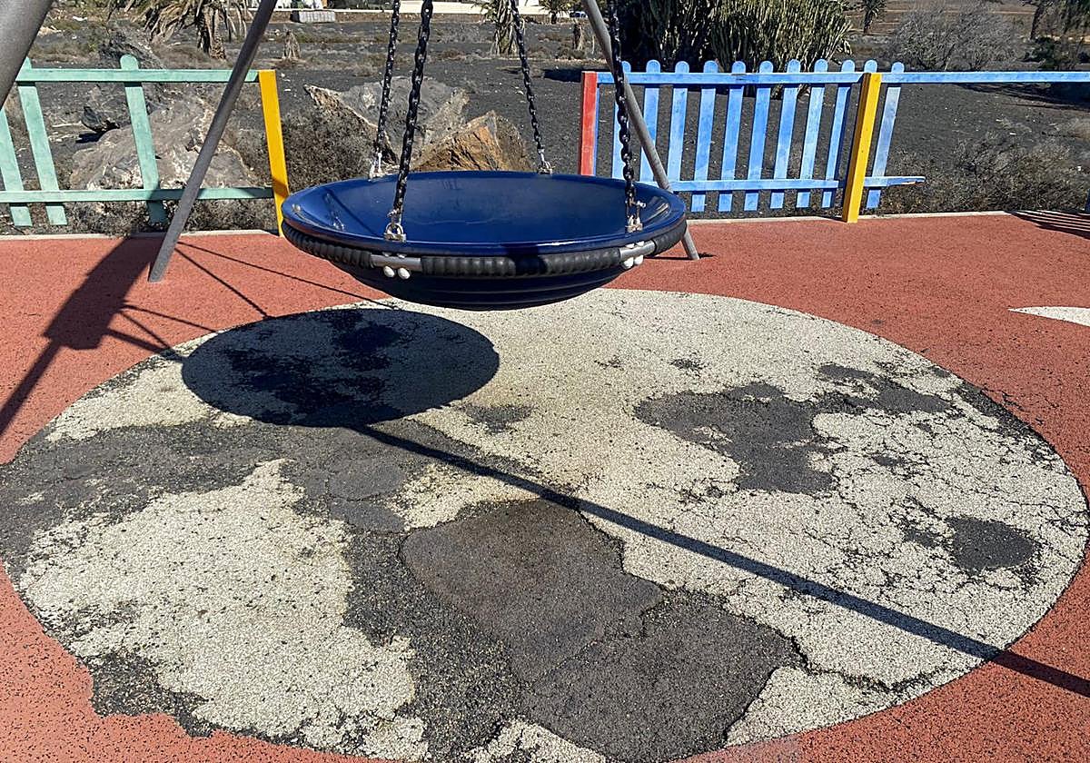 Parque en mal estado.