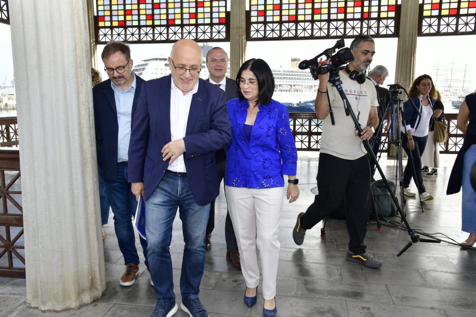 Morales y Darias presentan una declaración conjunta sobre la planta de gas en el puerto de La Luz