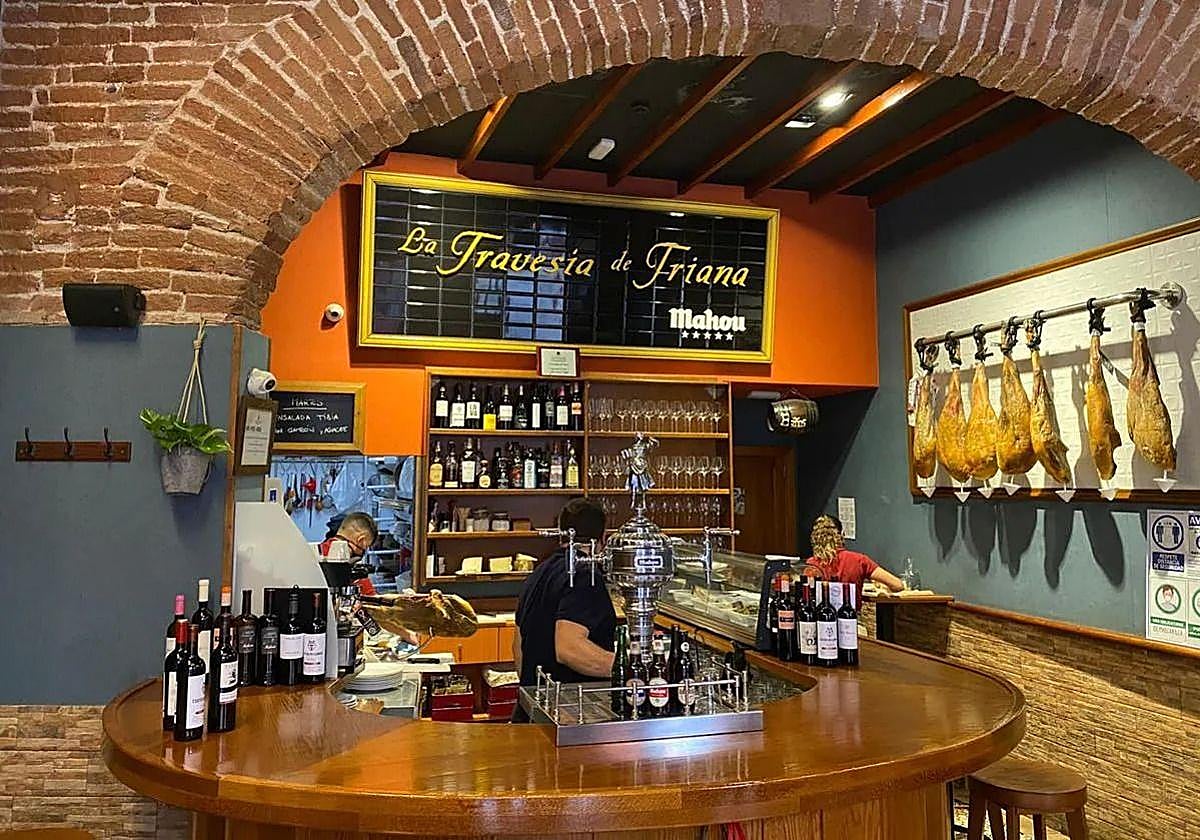 Restaurante la Travesia de Triana, uno de los galardonados en Las Palmas de Gran Canaria.