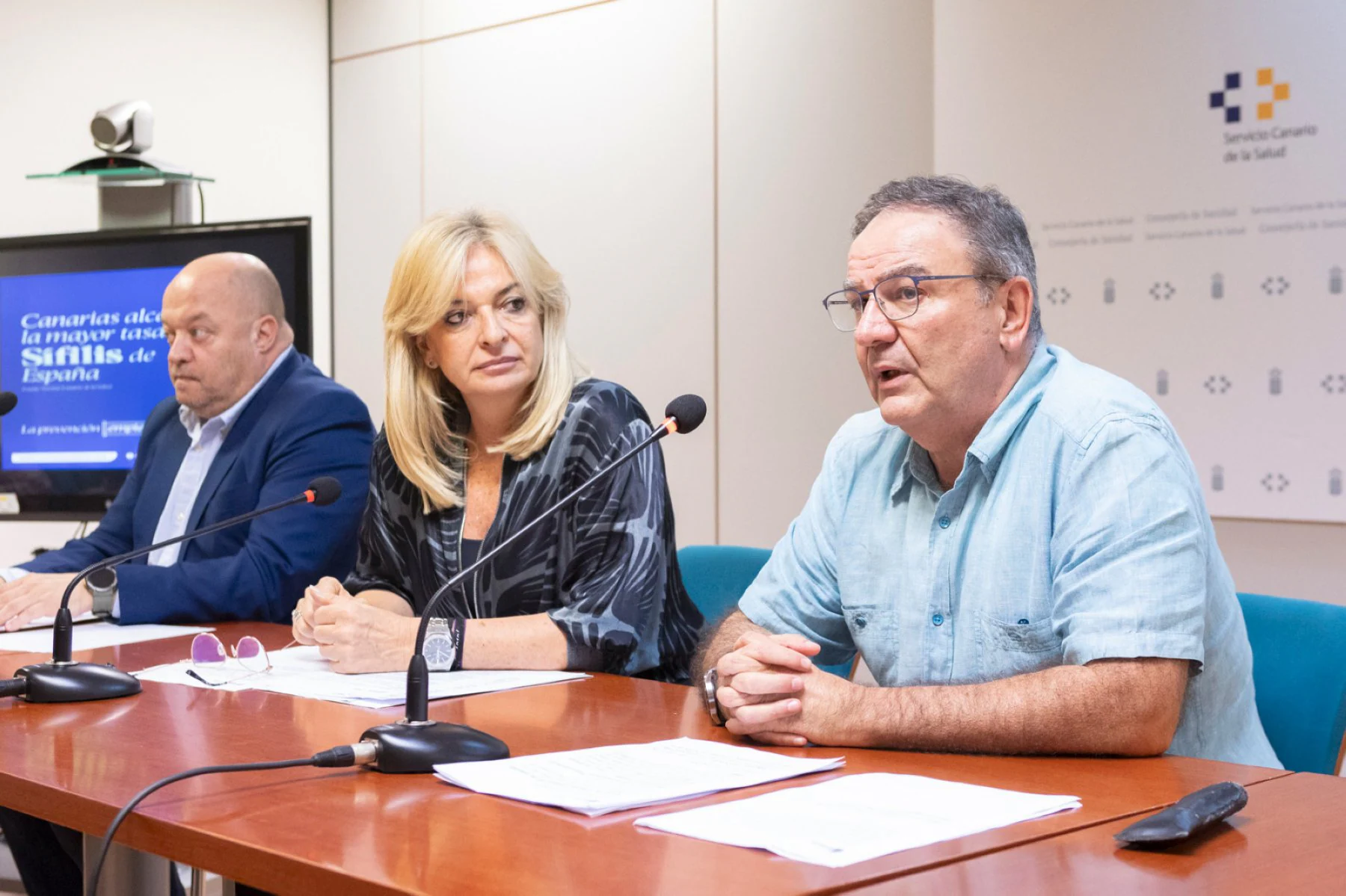 José Díaz-Flores, Esther Monzón y Álvaro Torres, en la presentación de la campaña.