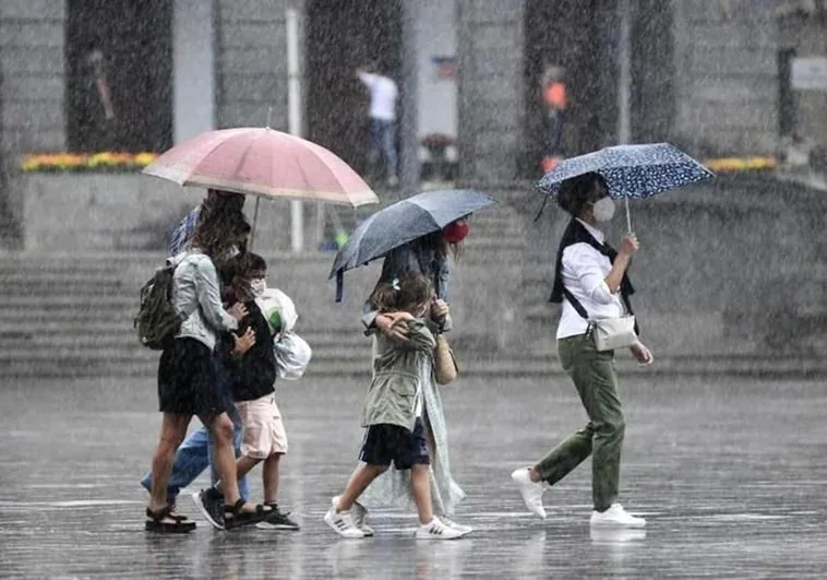 Foto archivo de lluvias en Gran Canaria.