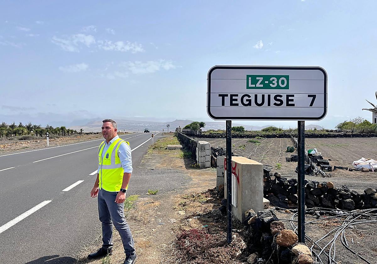 Consejero en la carretera a mejorar.