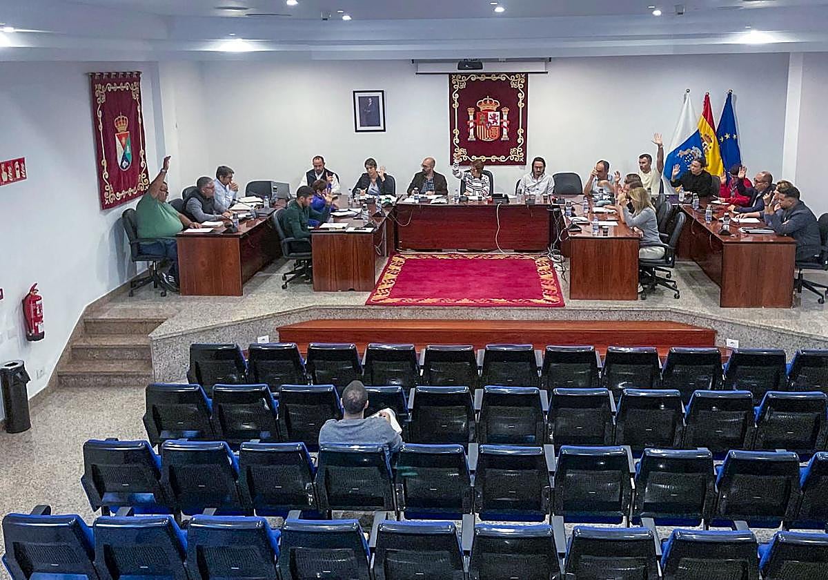 Un momento del pleno de este viernes.
