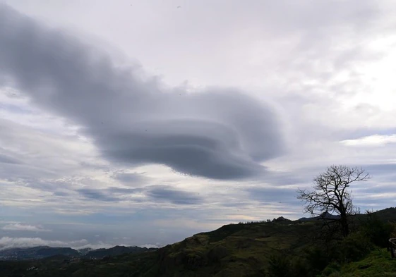 Nubes y lluvias en Canarias.