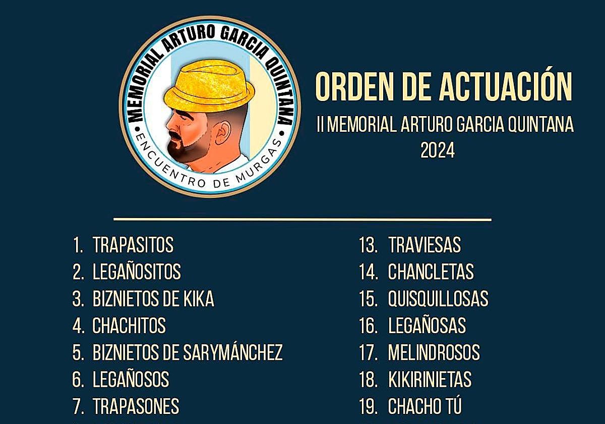 Cartel del encuentro de murgas que Telde acogerá este sábado.