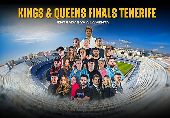 Cartel de las finales de Kings y Queens League de Tenerife.