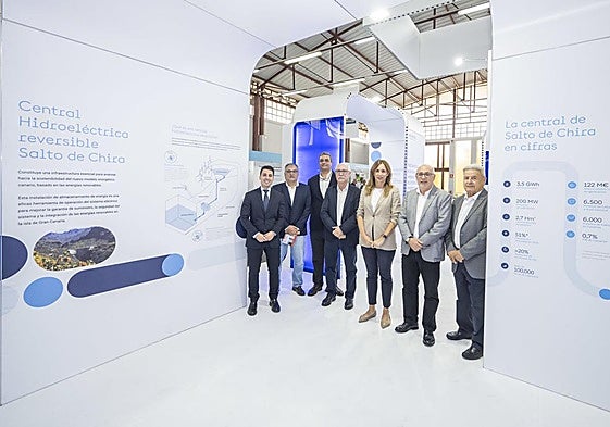 Red Eléctrica expone en la feria los detalles del proyecto Salto de Chira.