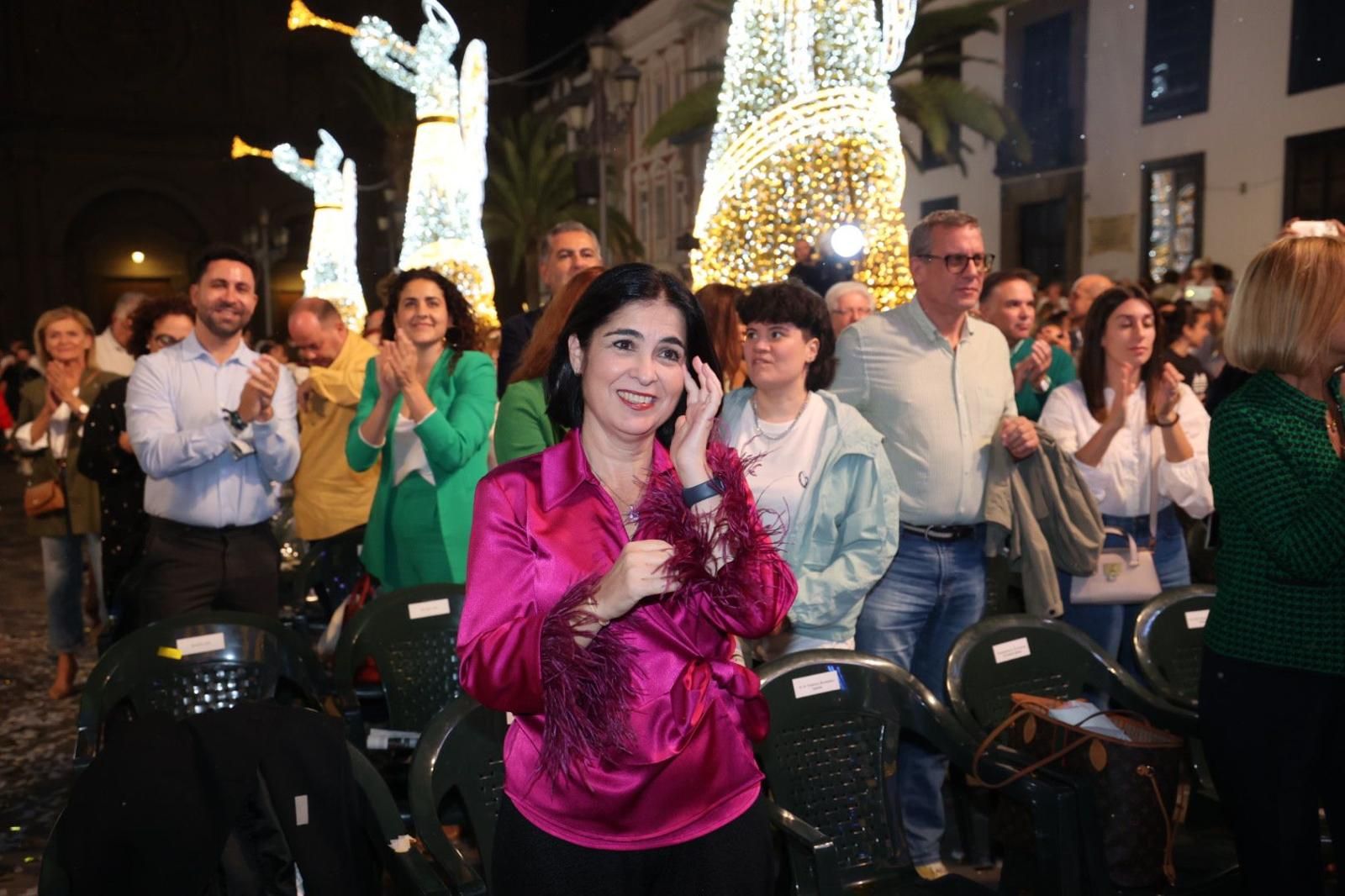 Luces, magia y música en el encendido navideño de la capital