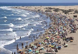 Imagen de archivo de Playa del Inglés, en San Bartolomé de Tirajana.