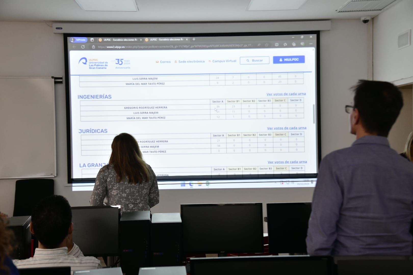 Los equipos técnicos esperan el recuento de votos