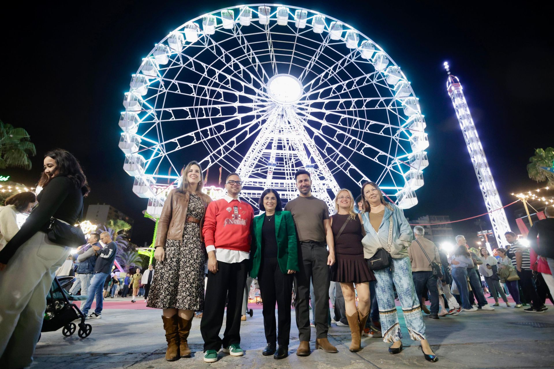 El primer día de la feria de Navidad en la capital grancanaria, en imágenes