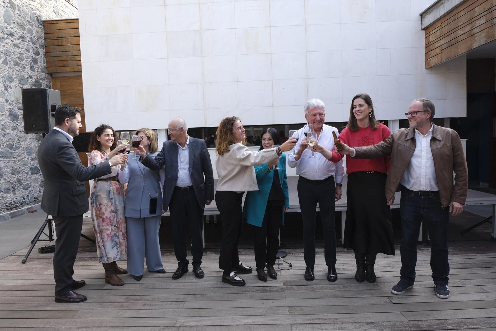 El brindis del Ayuntamiento de Las Palmas en imágenes