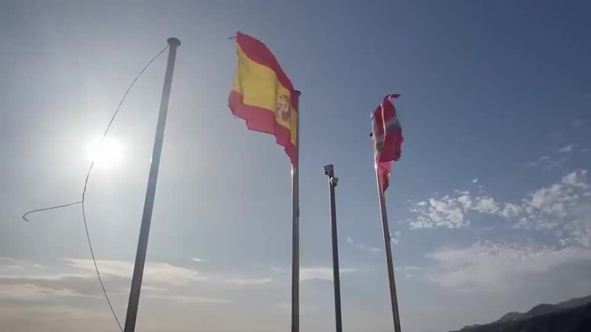 Imágenes de los efectos del viento La Palma
