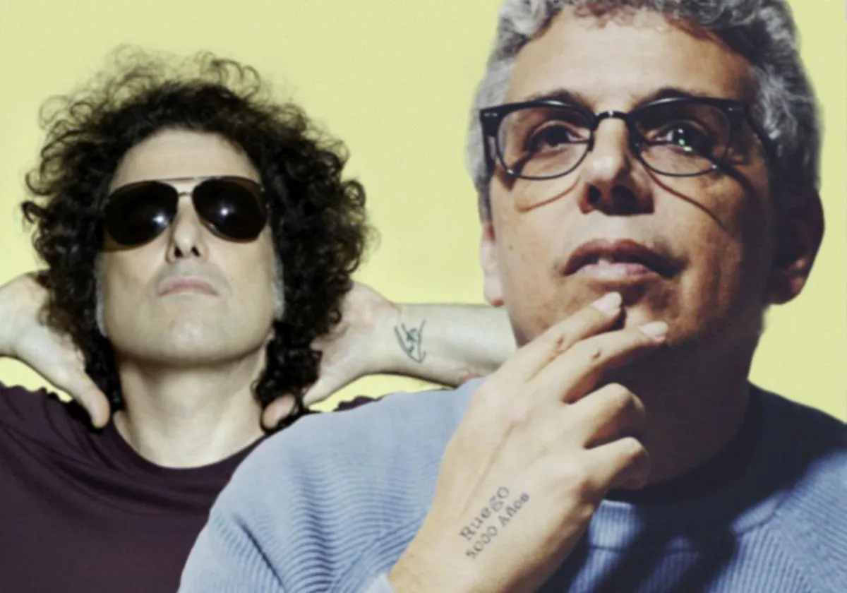 Pedro Guerra y Andrés Calamaro.