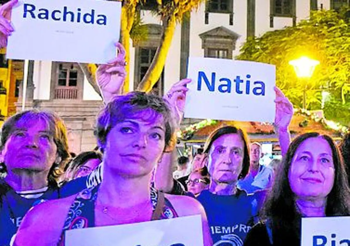 Imagen de archivo de la manifestación del pasado 25N en la capital grancanaria.