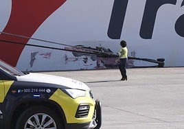 Las imágenes del barco encallado