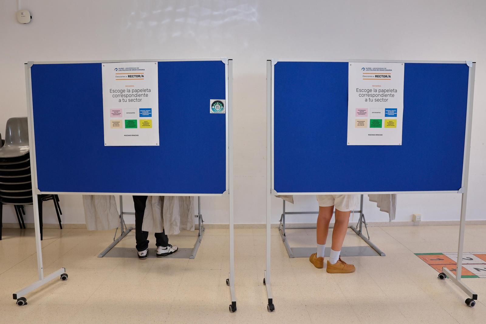 Imágenes de la segunda vuelta de las elecciones al rectorado de la ULPGC