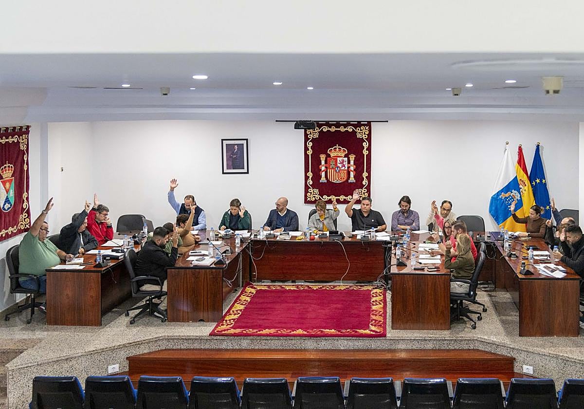 Foto del pleno de este viernes de Mogán.