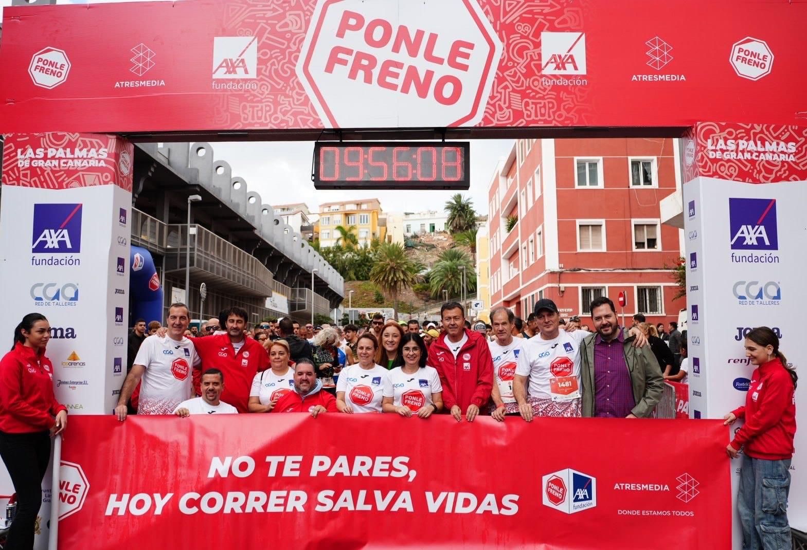 Más de 1.200 personas participan en la carrera solidaria 'Ponle Freno' en Las Palmas de Gran Canaria