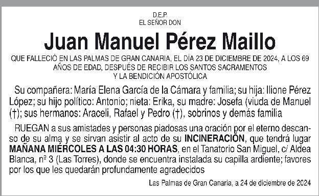 Juan Manuel Pérez Maillo