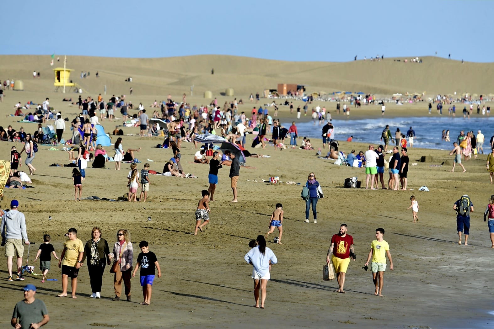 El sur de Gran Canaria, a rebosar de turistas