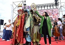 Foto archivo de la llegada de los Reyes Magos a la Base Naval en 2024