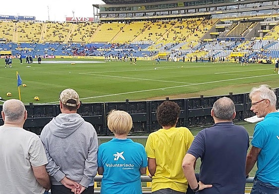 Grada Solidaria de la Fundación la Caixa en el Estadio de Gran Canaria.