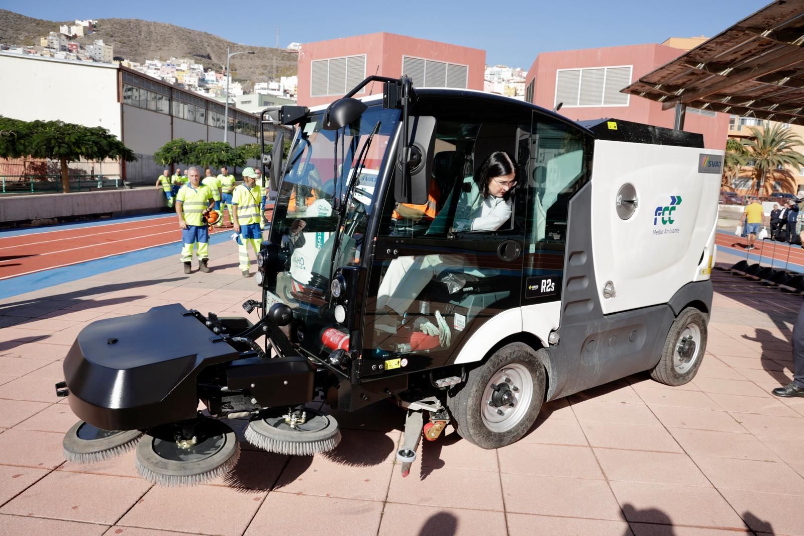 Las imágenes de la presentación de Carolina Darias de la tercera fase del Plan de Higiene Urbana