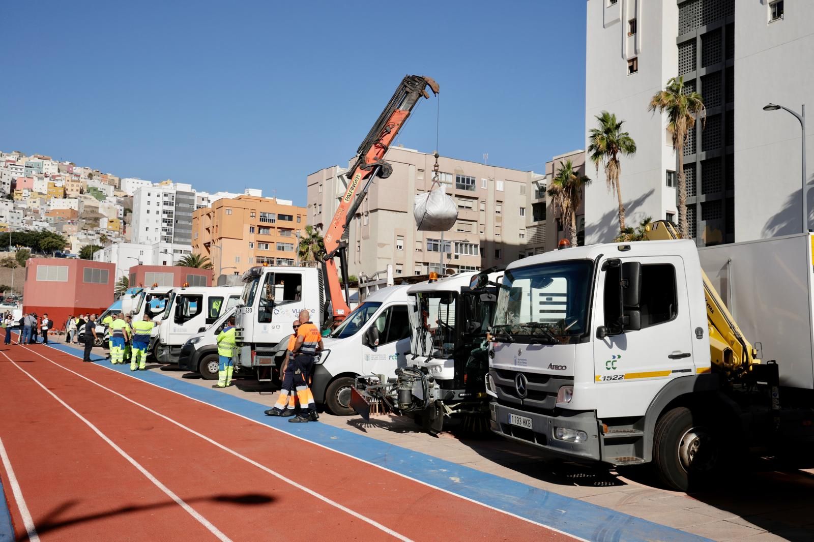 Las imágenes de la presentación de Carolina Darias de la tercera fase del Plan de Higiene Urbana