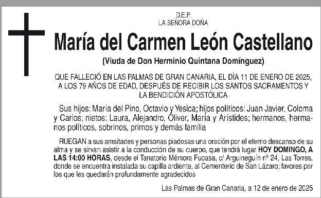 María del Carmen León Castellano