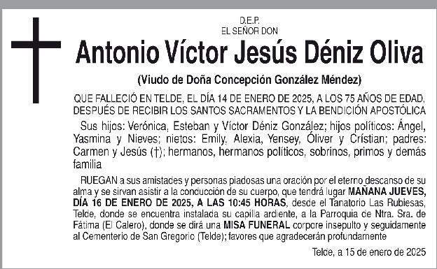 Antonio Víctor Jesús Déniz Oliva