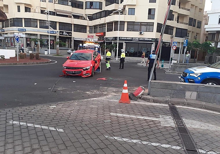 Imagen del vehículo siniestrado.