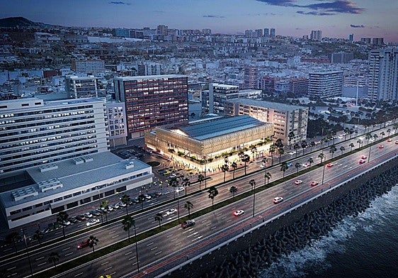 Imagen de cómo quedará el Centro Insular de Deportes tras su reforma.