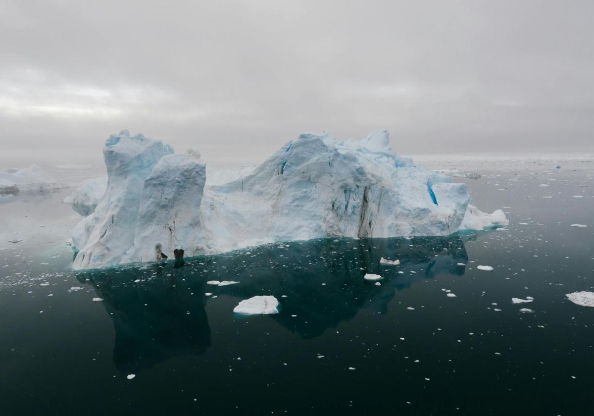 Imagen de archivo de un iceberg en el Atlántico Norte.