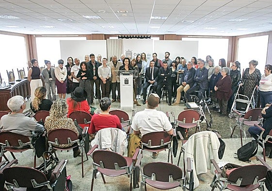Protagonistas en la presentación.